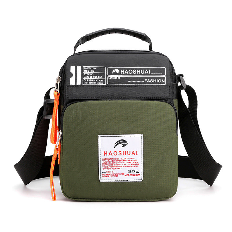 Cross-border new men and women messenger bag fashion casual shoulder bag sports bag outdoor waterproof satchel one piece delivery