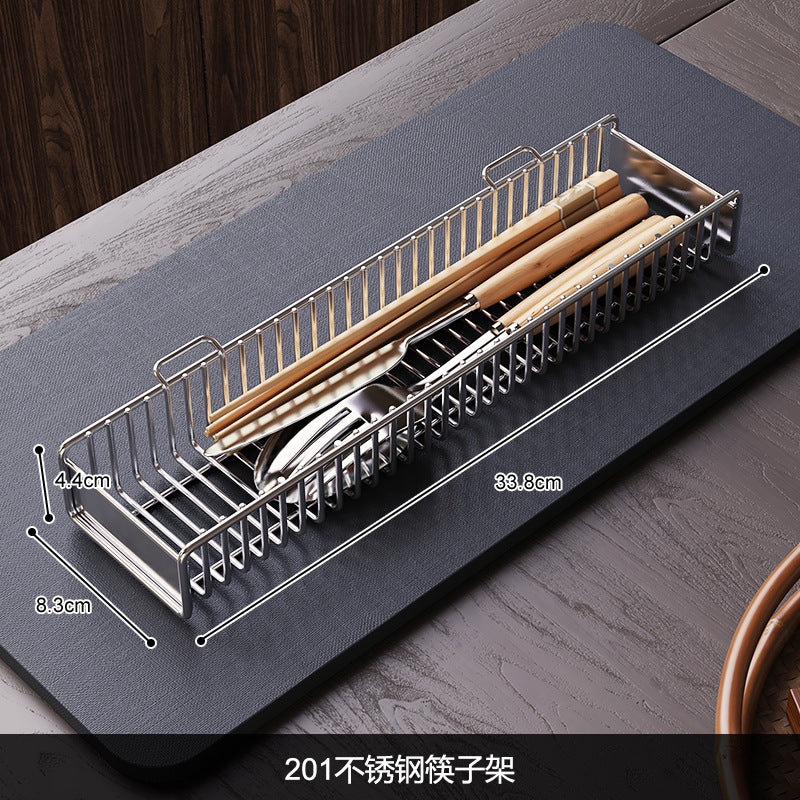 Retractable kitchen 304 stainless steel sink drain basket drain rack basin in basin wash basin sink dish rack