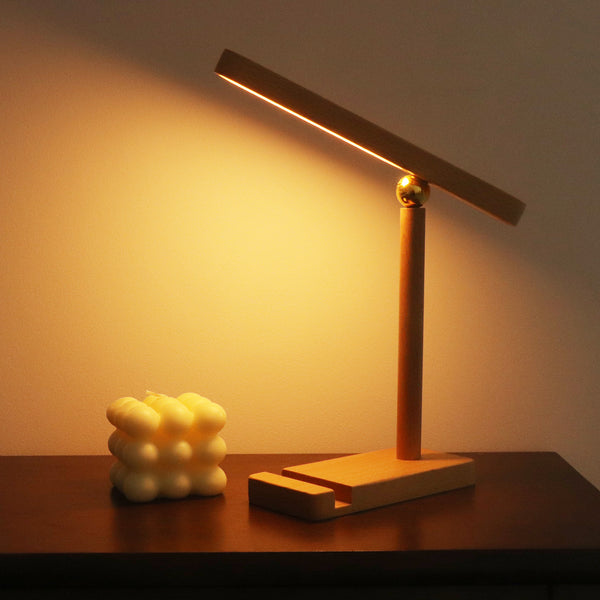 Cross-border LED magnetic night light touch dimming table lamp bedside ornament decorative charging small table lamp mobile phone holder