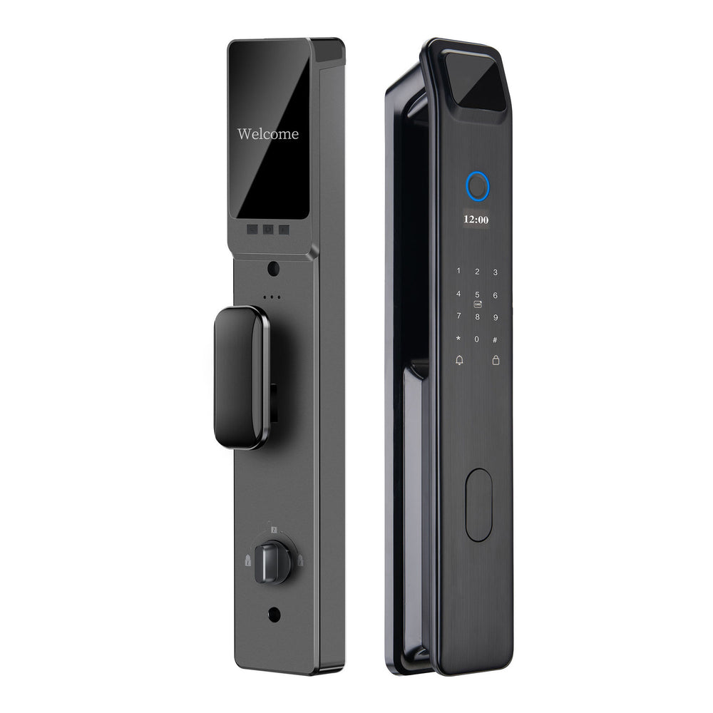 Fingerprint lock face recognition smart door lock password lock anti-theft door public rental house home door lock electronic lock