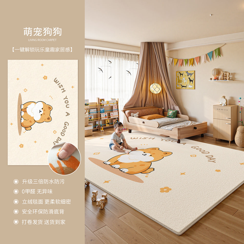 Carpet living room kids room baby crawling mat reading area early education center baby bedside low-maintenance waterproof floor mat