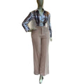 European and american cross-border women's fashion:  summer new arrival - elegant and chic printed shirt with wide-leg pants casual set