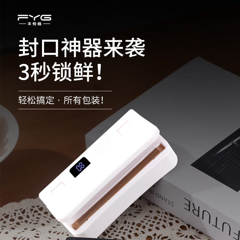 2-in-1 portable mini sealer - heat sealer for snack bags & plastic bags - small, home use sealing device