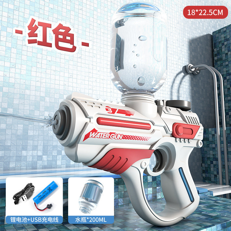 Space-themed electric water gun - high-capacity, automatic, high-pressure water blaster - perfect for water fights on the beach! (for boys and girls)