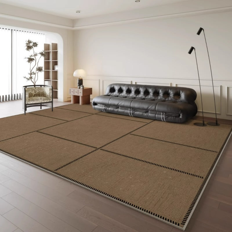 Distributed carpet living room  new cream style no-wash and wipeable bedroom waterproof sofa light luxury high-end floor mat