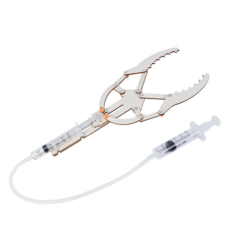 Hydraulic manipulator stem puzzle teaching aids children's creative science small experiment primary school students technology production material package