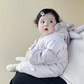 New arrival winter clothing sweet outing clothing infant cute cotton clothing long sleeves one-year-old winterthickened baby onesie