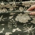 New arrival medieval style retro green chenille jacquard curtains bedroom blackout american living room shaoxing curtains wholesale