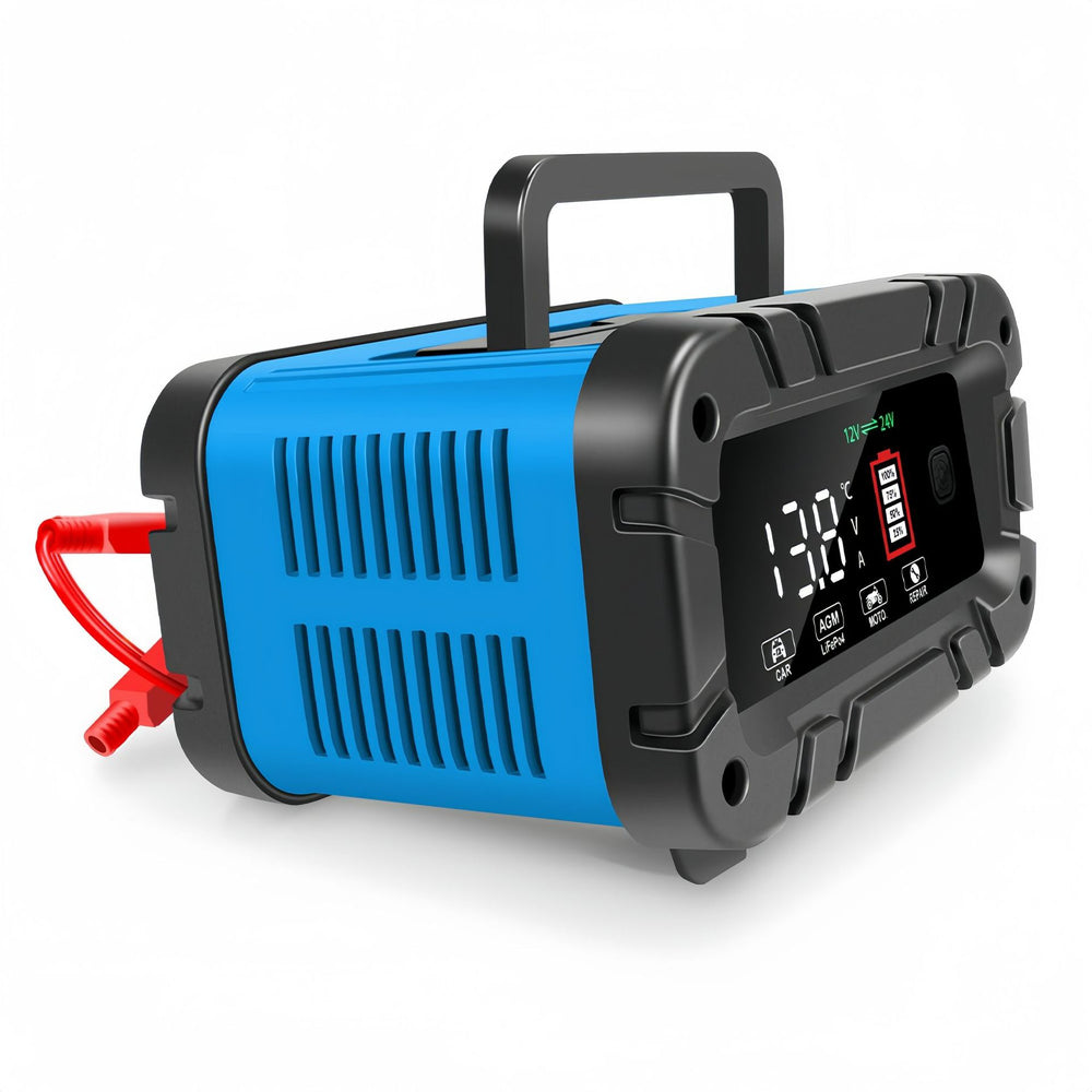 12v/24v 20a high-power battery charger - universal smart charger for lithium and lead-acid batteries
