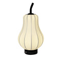 Used pear table lamp - bedroom bedside, sydney silk, vintage rechargeable, living room, wabi-sabi style, boutique hotel artistic ambient lighting