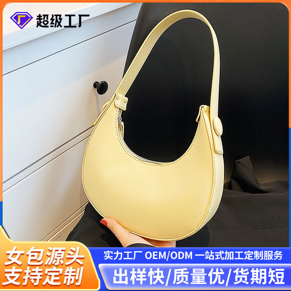 Summer retro small bag women's 2025 new fashion casual women's bag Internet celebrity shoulder bag texture versatile armpit bag