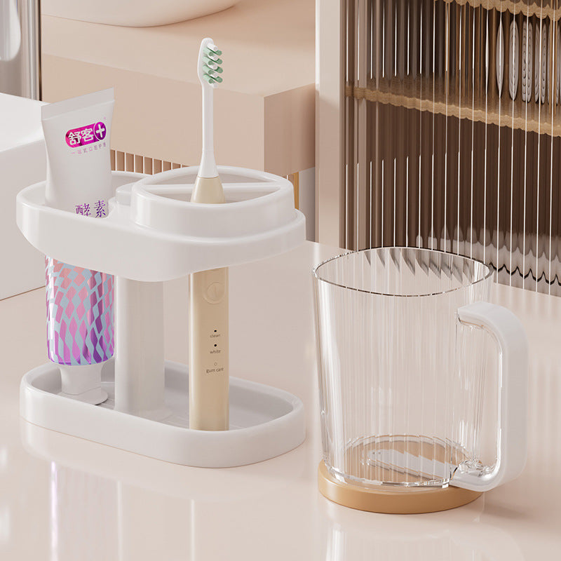 New student dormitory toothbrushing cup, mouthwash cup, toiletries set, electric toothbrush, toothbrush holder, and storage rack