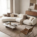 Bessel sofa italian normcore special shaped large flat villa module curved cashmere living room fabric sofa