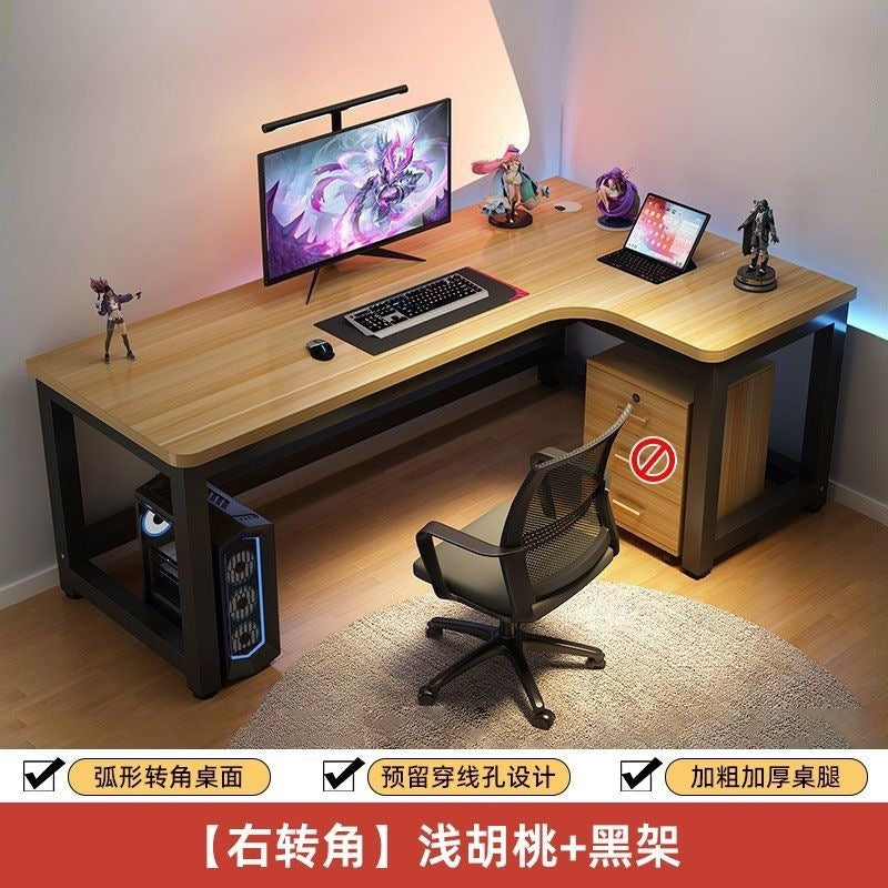 Computer desk desktop home electric competitive table and chair bedroom corner office table student study table new chinoiserie large desk