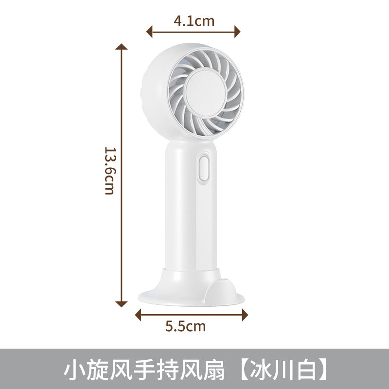 2026 new high-speed handheld fan, usb powered, mini digital display, portable mini desktop usb rechargeable