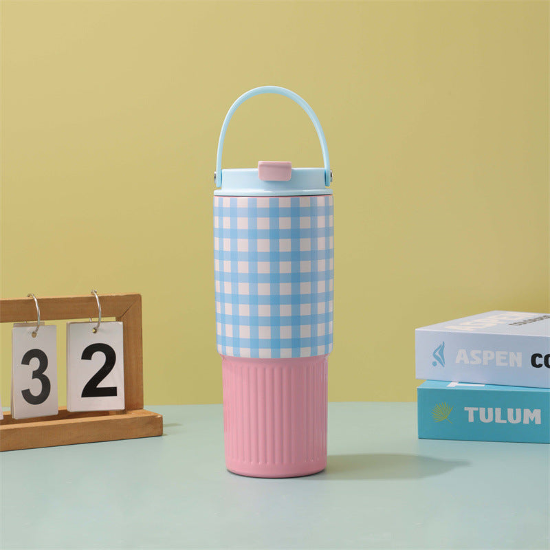 Wholesale new arrival cartoon 30oz insulated tumbler - portable, large capacity, straw cup, stainless steel car cup for outdoor use