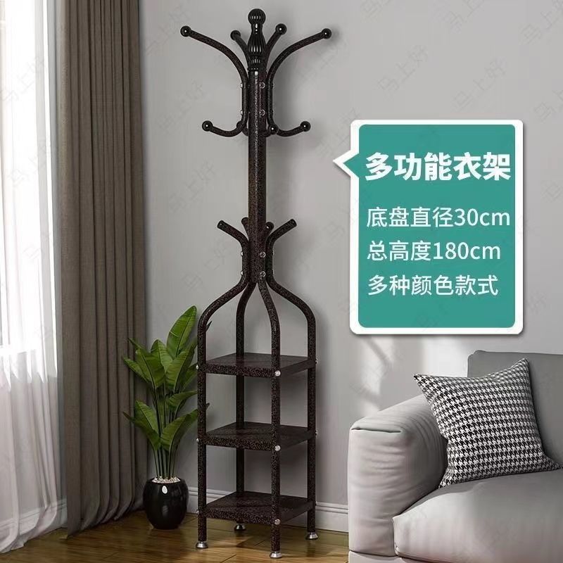 Popular coat rack floor-standing simple modern storage shelf clothes rack clothes rack entrance hall storage artifact