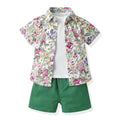 boyssuit summer short-sleeved summernew arrivalchildren's kids boys fashionable cool handsome trendy children's clothing