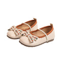 Girls' bow-tie princess shoes - new autumn  collection: kids' flats with soft soles, fashionable elasticated ankle boots
