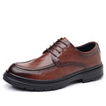 Men's formal leather dress shoes - new autumn collection - business casual british style lace-up derby shoes for men