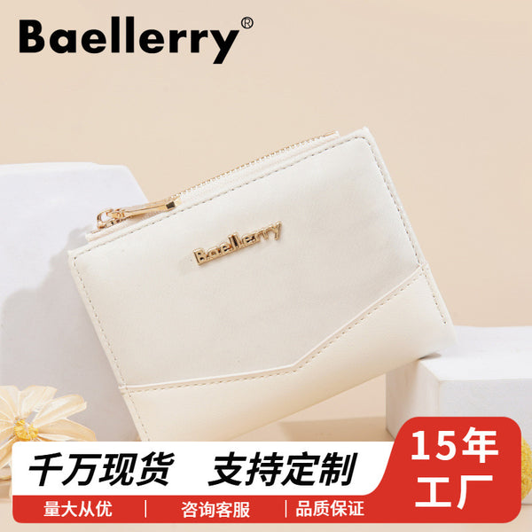 Wallet women baellerry  new gradual change color women's short zipper bag change bag women's wallet