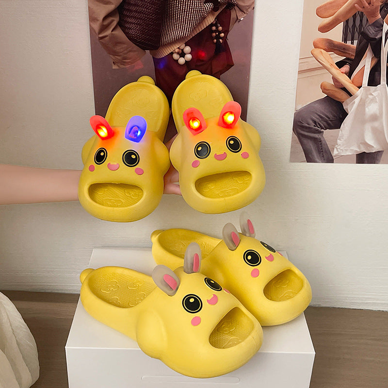 new arrival luminous slippers for women outwear summer 2026 popular rabbit fashion niche cute flip-flops wholesale