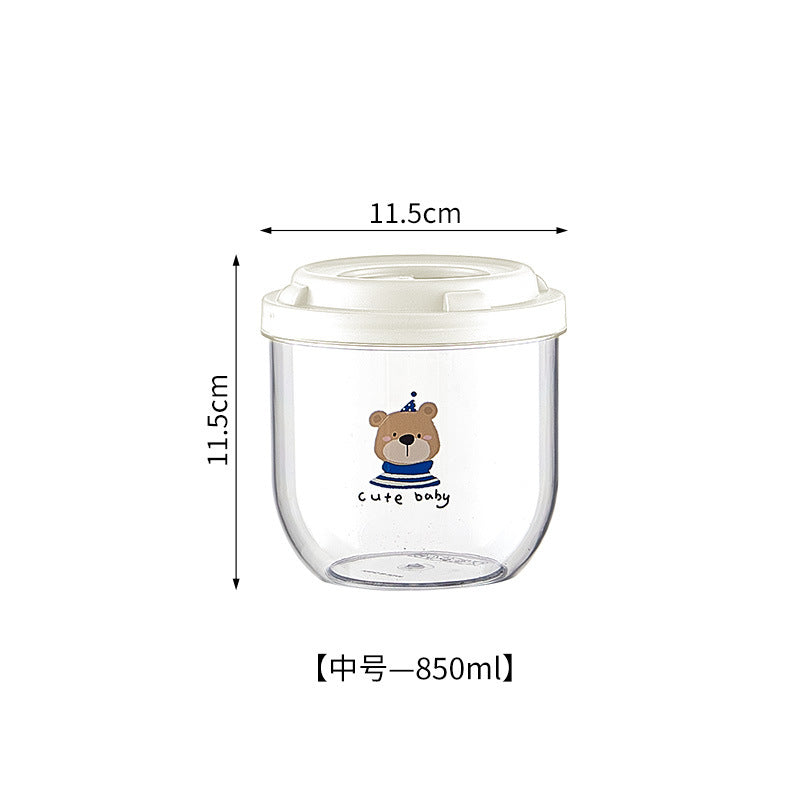 Bear sealed tank food grade coffee storage tank kitchen household plastic moisture-proof insect-proof nut grain sealed box