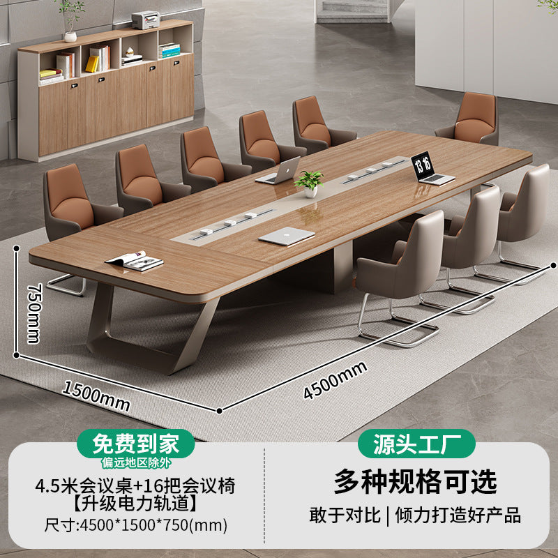 Saint li conference table training office furniture panel rectangular table office large casual modern table and chair combination