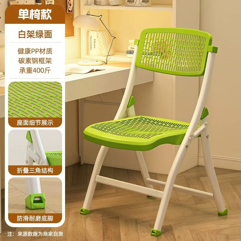 Minimalist folding chair - perfect for dorms, study, home, office, and back support. space-saving design for extended sitting