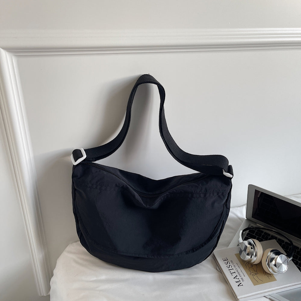 trend pure colorcasual bag women's large capacity tote bag multi-functional cloth bag easiest for match shoulder crossbody bag trendy