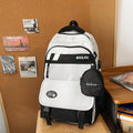New trendy graffiti backpack - high-value anime cartoon design, large capacity, lightweight, waterproof student backpack