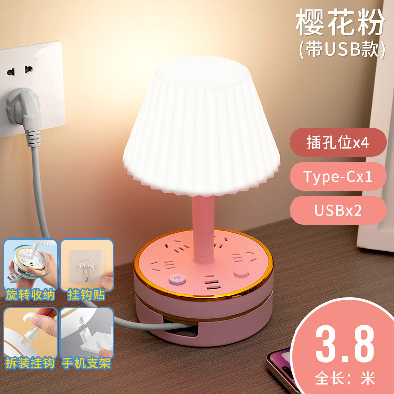 Master bedroom table lamp bedside lamp modern decorative atmosphere night light baby feeding eye protection soft light sleep usb socket