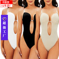 Bodyshaper cross-border suspender bra pad jumpsuit body shaping tummy control backless body shaping garment ultra-thin