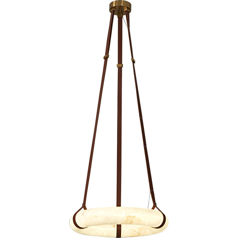 minimalist spanish imitation marble living room dining room pendant light - circle ring bedroom designer hotel bar counter lamp