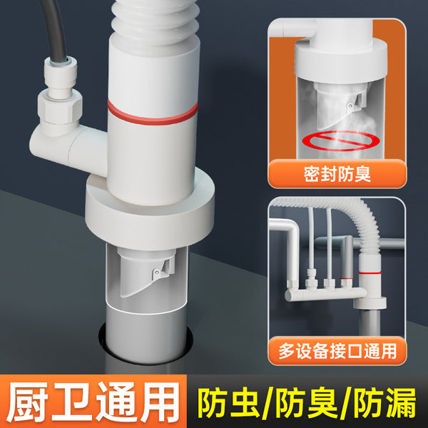 One piece is sent on behalf of the sewer pipe, three-way access to the wash basin, three-way sewer pipe, drain pipe, water separator, one point and two points.