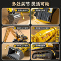 Excavator alloy construction vehicle set model - toy bulldozer for boys & kids - birthday gift - cross-border e-commerce