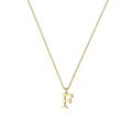 Trendy european and american style: exquisite fashion 26-letter alphabet necklace, personalized pendant necklace, 18k gold plated copper