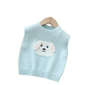 spring new children's knitted vest - cute sweater vest for boys and girls