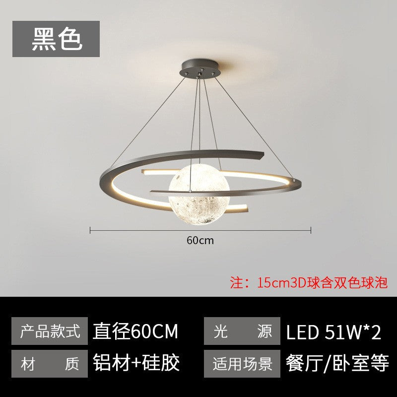 Double Semicircle Italian Living Room Chandelier Simple Wind Modern Main Light 2024 Nordic Minimalist Designer Bedroom Lighting