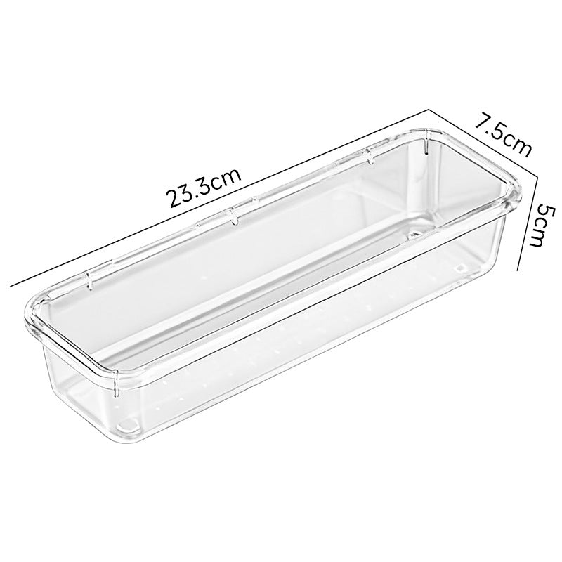transparent drawer compartment storage box can be freely combined and stacked kitchen storage cosmetics storage miscellaneous box