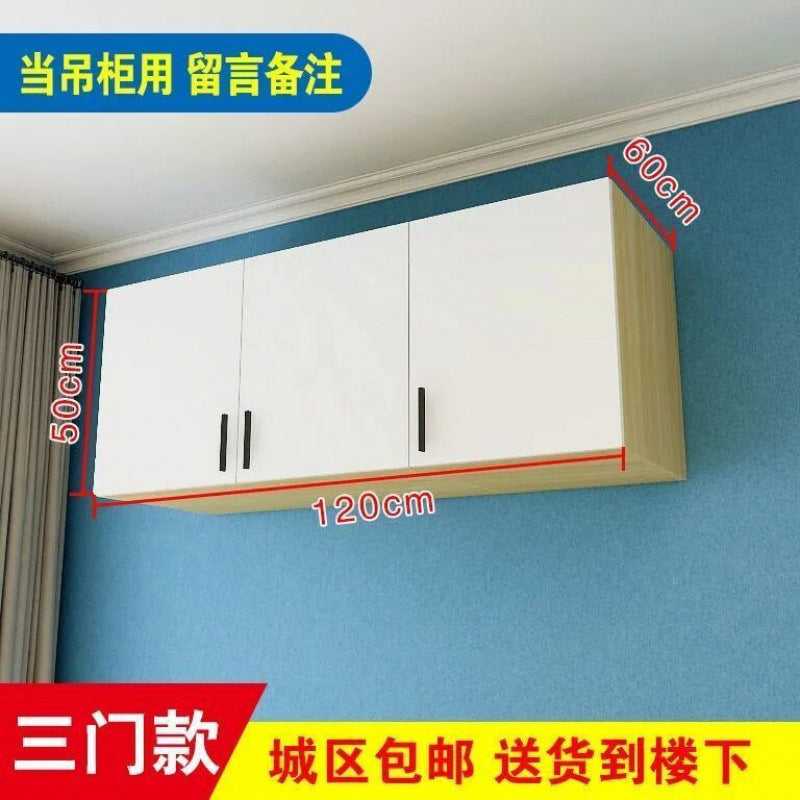 Solid wood large wardrobe heightened hanging cabinet top cabinet top box cabinet can be determined solid wood storage box locker wall wall cabinet bedroom cabinet