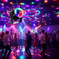 Water ripple starry sky projection lamp bracket magic ball rotate stage light voice controlled remote control night light starry sky atmosphere light