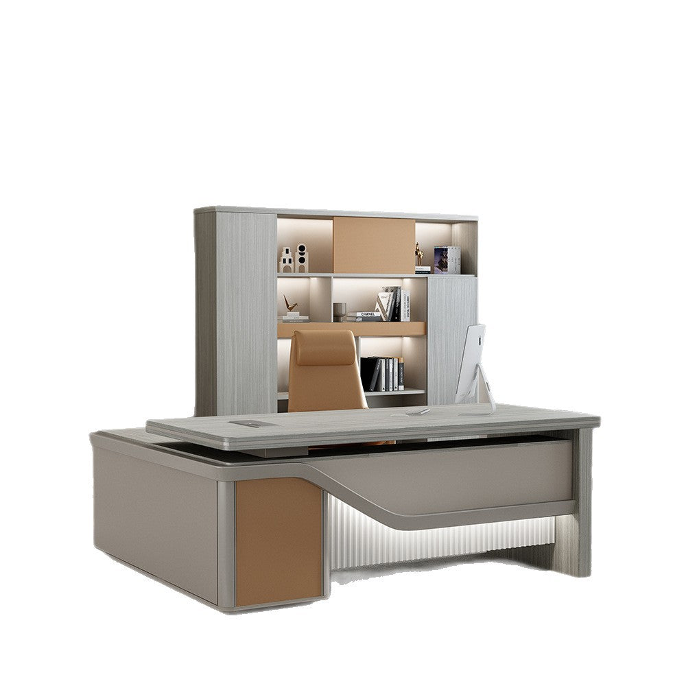 Boss Desk Small Executive Desk President Desk Single Computer Desk Boss Desk Manager Office Desk and Chair Combination