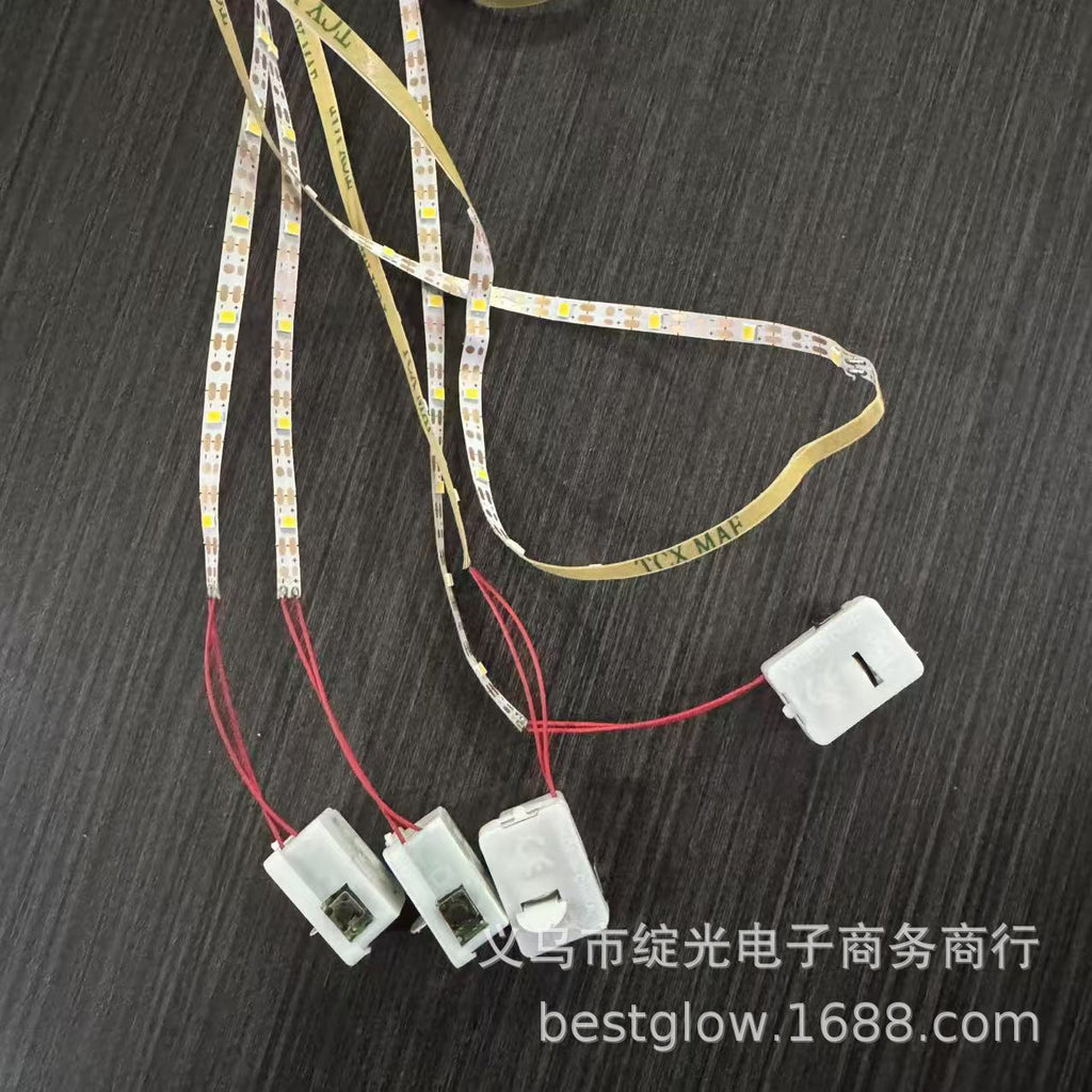 LED battery box self-adhesive soft light strip wide light strip moon cake box gift box ornament with glue decorative light strip can be determined