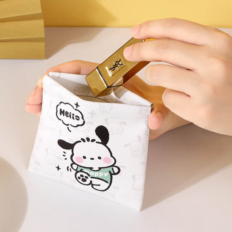 Shrapnel storage bag mouth, red envelope key, cosmetic bag, data cable, storage bag, portable mini bag in the carry-on bag