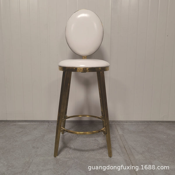 Stainless steel bar table, bar chair, furniture source manufacturer, wedding decoration, bar chair design and production
