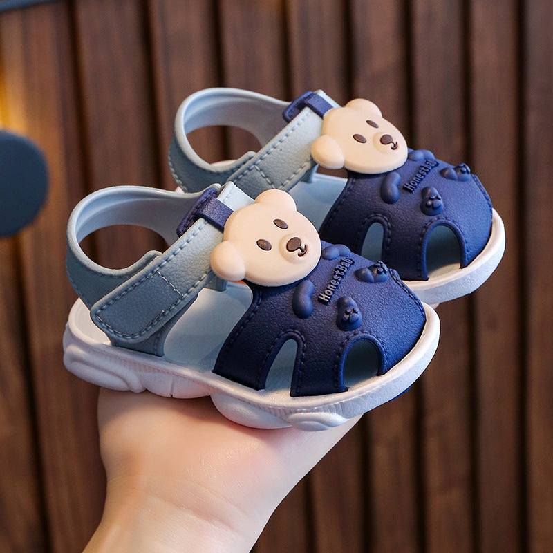 Kids' sandals - summer open-toe soft sole non-slip plastic sandals for boys, toddlers, and baby girls