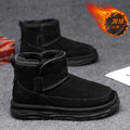 Northeastern snow boots for men winterfleece-linedheattech large cotton shoes for men fur all-in-one cold-proof bread shoes non-slipwaterproof