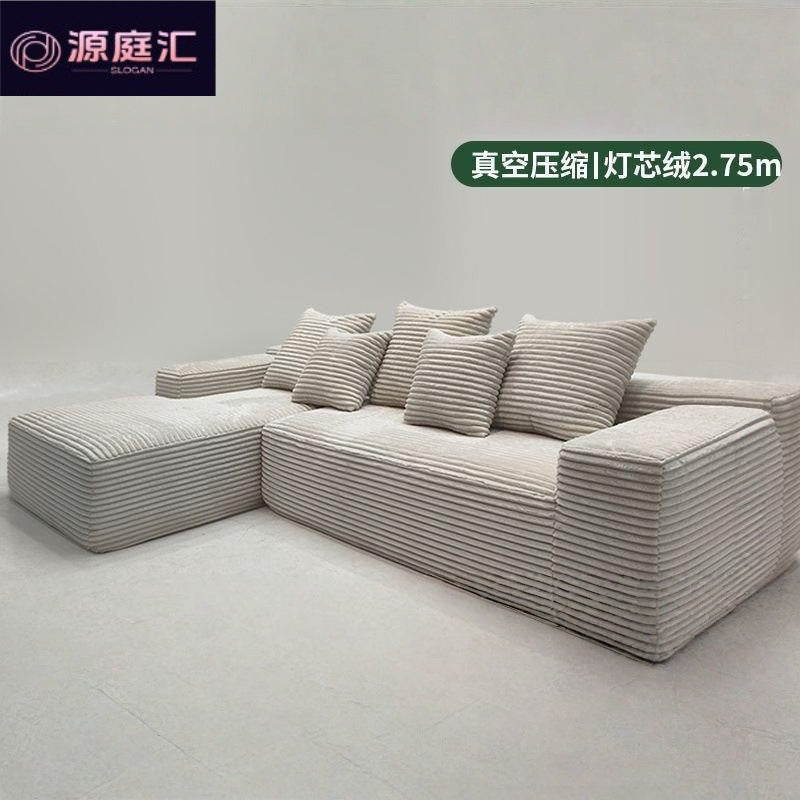 Exportexport vacuum compression sofa all-in-one molded seven-character sofa frameless fabric living room modular sofa
