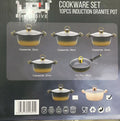 Exportexportfor home non-stick stone soup pot 10-piece set 10 pcs advanced non stick pot